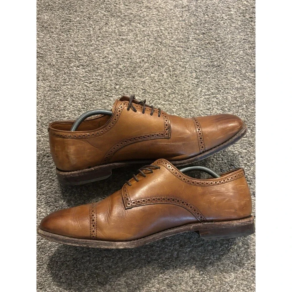 Allen Edmonds Yorktown Oxford Shoes Mens Size 12 3E Brown USA Made‎